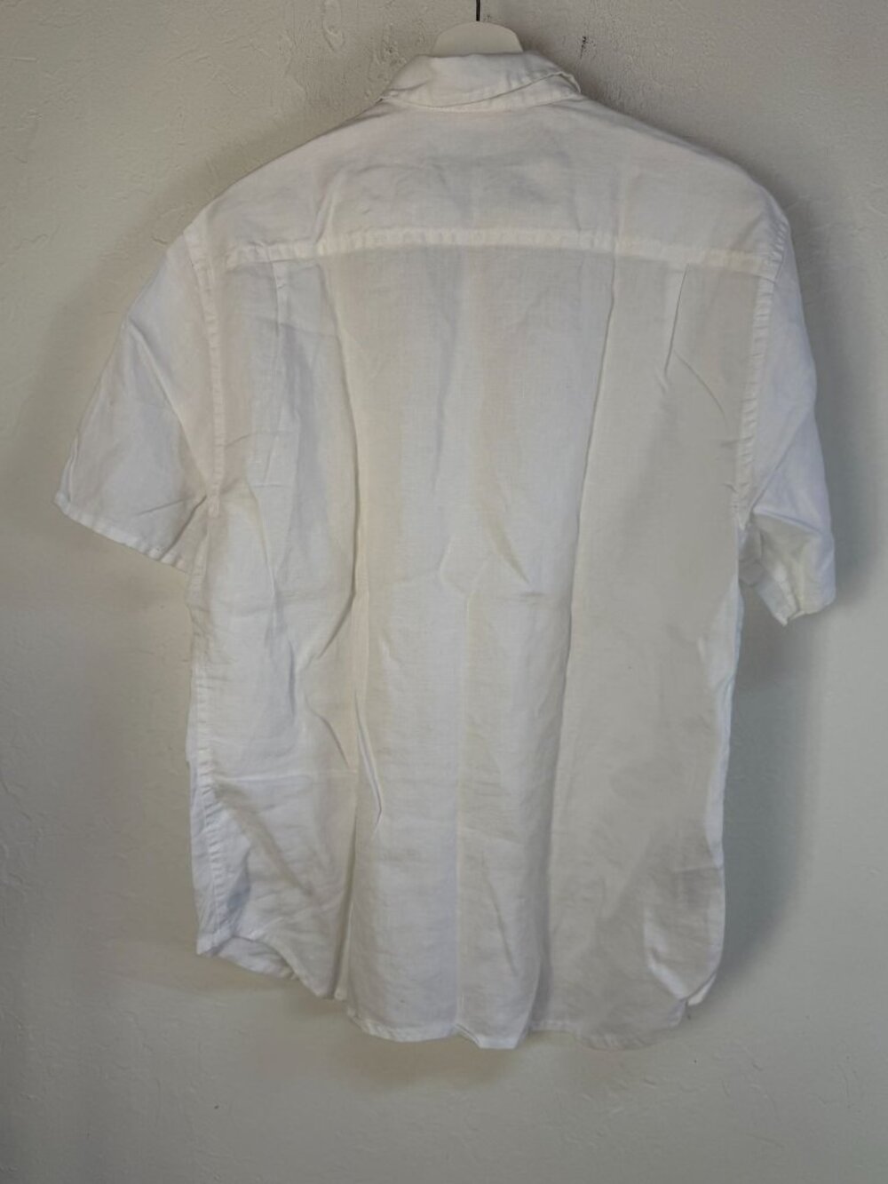 Tommy Bahama Relax White Linen Short Sleeve Button Camp Shirt Medium Casual NWOT